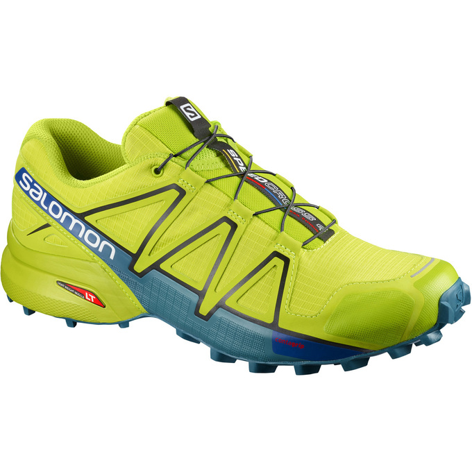 Salomon Israel SPEEDCROSS 4 - Mens Trail Running Shoes - Yellow (PBVH-60417)